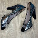 Marc by Marc Jacobs  Sequin Peep Toe Pumps Satin Heels EU 40/US 9 Photo 9