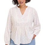 Torrid Clip Dot Mixed Eyelet Yoke Detail Top Photo 0