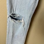 ZARA  Distressed Light Wash Denim Jeans Jean Size 4 Straight Leg Photo 3