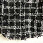 House of Harlow Shacket Womens Medium Black Button Up Tweed White Check Heavy Photo 4