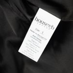 House Of CB . Nikita - Black Satin and Lace Corset Dress. Photo 12