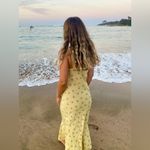 Realisation Par Réalisation Par The Allegra Verona Silk Floral Slip Maxi Dress Yellow Pink S EUC Photo 7