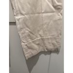 Loft Women’s  Stovepipe Pants In Twill 10 Beige Ivory NWT Faux Leather Brown Belt Photo 2