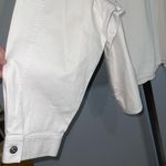 White stretchy denim jacket top blouse Liz & Me woman’s size 5X NWT Photo 1