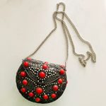 Vintage (VTG) Antique Metal Sajai Mini Purse, Red Stones Photo 0