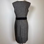 Banana Republic  Wool Blend Black & White Tweed V-Neck Sheath Dress Womens Size 8 Photo 4