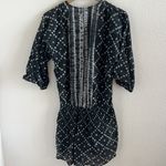 Ulla Johnson Gray Geometric Smocked Waist Tunic Mini Dress Cotton Lined Small Photo 1