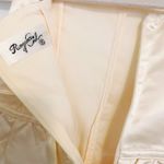 Japanese Cream Ivory Satin Soft Corset Scalloped Layered Mini Skirt White Size XS Photo 11