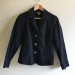 J.Jill  Button Down Blazer Jacket Black Womens Size‎ 6P Petite Work Photo 0