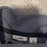 L.L.Bean Womens Navy Blue Knit 1/4 Button Pullover Sweater Sweatshirt Size S Photo 5