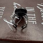 Handmade  Vintage Cameo Ring – Black & Orange Rose Halloween Jewelry Photo 4