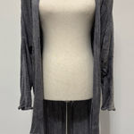 American Vintage Vintage Myrtil D’eloye Open Front Gray Cardigan Sz M Photo 0