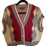 Witty Fox Cropped Sweater
Argyle Vest size xl Photo 0