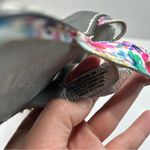 Alegria White Floral Wedge Shoes with Clear Strap Photo 11