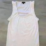 J.Crew ribbed Ruffle Tank Top Fitted Stretch Feminine Style L9582 size Large Photo 9