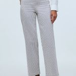 Madewell NWT  The Emmett Wide-Leg Crop Pant: In Smokey Grape Stripe Size 23 Photo 0
