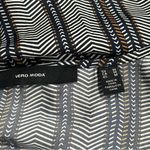 VERO MODA  Navy Printed 3/4 Sleeve Surplice Neckline Tie Wrap Dress Medium Photo 6