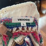 Vigoss Multicolor Striped Women's Sweater Size L Photo 4