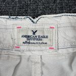 American Eagle Vintage Y2K Low Rise White Micro Shorts Sz 6 Mallcore Distressed Photo 4