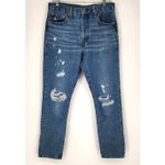 Levi's Levi’s 501® Distressed High-Rise Straight Jeans Light Wash W29 L28 Photo 2