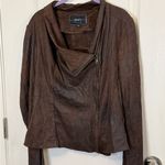 Blanc Noir Dark Brown Leather Jacket Size L Photo 1