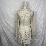 BCBGMAXAZRIA  Jillea Vegan Leather Dress in French‎ Cream Combo Photo 2