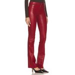 L'Agence NWT L’AGENCE Ruth High-Rise Straight Coated Jeans Dark Bordeaux Size 31 Photo 4