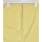 The Limited  Womens Skirt Textured Sz 0 Yellow Pastel Mini Pockets Spring Easter Photo 4