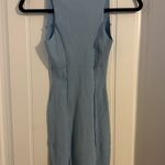 Naked Wardrobe Elegant Blue Sleeveless Dress Photo 4