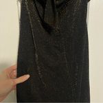 Y2K Sele Black & Gold Halter Dress Size M Photo 4