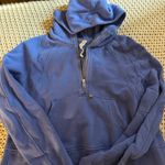Lululemon Blue  Scuba Half-Zip Oversized Hoodie Photo 0