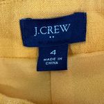 J.Crew Shorts Womens 4 Yellow Linen Blend Drapey Sailor High Waisted Coastal Photo 4
