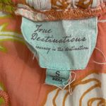 True Destinations Coral Floral Swimsuit Cover Up Womens Size Small Beach Orange Photo 1