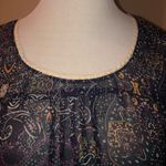 H.I.P. sheer floral ruffle top, Small Photo 2