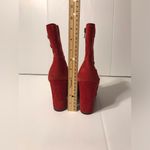 Guess  red suede ankle boots block heel zip up size 7 M Photo 6