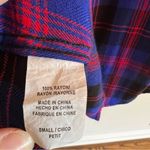 Rails  Hunter Electric Blue, Black & Red Button Down Flannel Shirt | S Photo 7