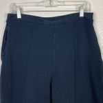 Liz Claiborne  Black Pintucked Cropped Casual Pants Photo 2