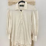 Ralph Lauren Cream Collared Top Photo 1