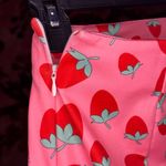 Romwe Pink Strawberry Graphic Mini Skirt Photo 2