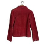 wilson's leather Vtg  Red Leather suede zip up Jacket 90s retro size large Photo 10