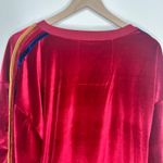 Aviator Nation Red Velvet Relaxed Sweatshirt Medium Womens Photo 10