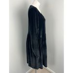 ASOS Curve Black Velvet Pleated Long Sleeve Dress 20 Size undefined Photo 2