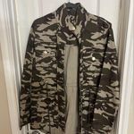 True Religion  Green Camouflage Field Jacket Photo 2