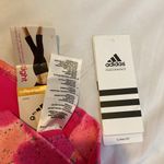 Adidas 139 NWT  Climalite Pink Mid Rise Capri Floral Summer Small Photo 6