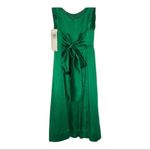 Maggy London MAGGY LONDON Green Silk cocktail short prom party dress, size 4 Photo 3