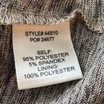 Skies Are Blue  Tank Shirt Sz S Champagne Twist Front Metallic Blouse Night Out Photo 12