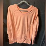 Zella Womens Peach Long Sleeve Active Top Size Medium Photo 0
