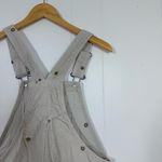 Vans  Cream Corduroy Embroidered Overalls Photo 6