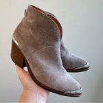 Jeffrey Campbell Jeffery Campbell Chauenga Western Bootie Taupe Suede Size 6.5 Photo 0