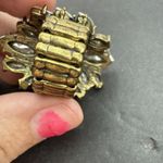 Vintage Boho Floral Shaped Gemstone Stretch Band Ring Jewelry Silver Photo 8